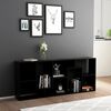 vidaXL Libreria Nera 67x24x161 cm in Legno Multistrato