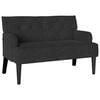 vidaXL Panca Chesterfield Nero 112 x 65,5 x 75 cm Velluto