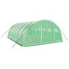 vidaXL Serra con Telaio in Acciaio Verde 24 m² 6x4x2 m