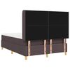 vidaXL Letto a molle con materasso Marrone 140 x 190 cm Tessuto