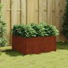 vidaXL Fioriera 80x80x40 cm in Acciaio Corten