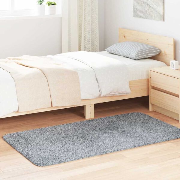 vidaXL Tappeto Shaggy a Pelo Lungo NAVARRA Grigio Chiaro 80x150 cm