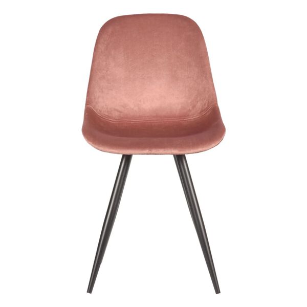 LABEL51 Sedie da Pranzo 2 pz Capri 46x56x88 cm Rosa Antico