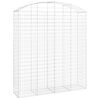 vidaXL Cesto Gabbione ad Arco 200x50x220/240 cm Ferro Zincato