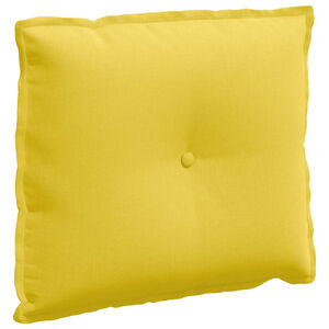 vidaXL Cuscino per Schiena Giallo Chiaro 60 x 19 x 50 cm Tessuto