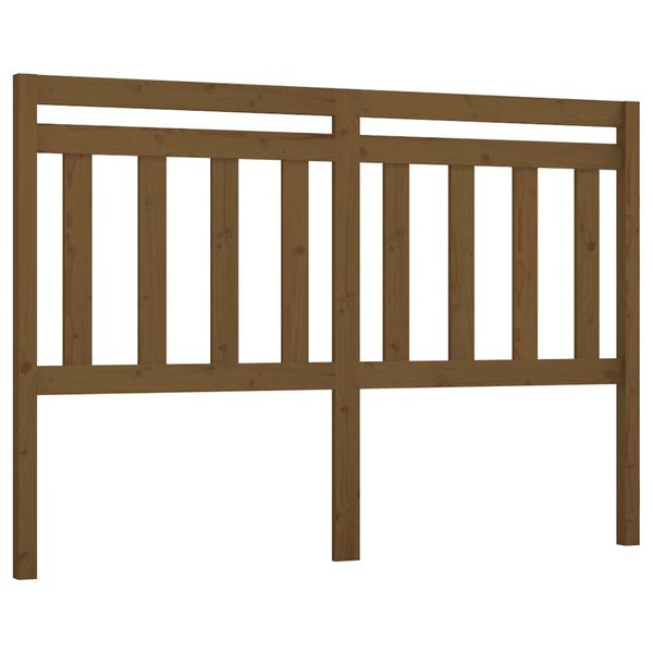 vidaXL Testiera per Letto ambra 156x4x100 cm in Legno Massello di Pino
