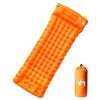 vidaXL Materasso Campeggio Autogonfiabile Cuscini 1 Persona Arancio