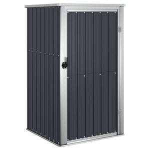 vidaXL Capanno per Attrezzi Antracite 88x89x161 cm Acciaio Zincato