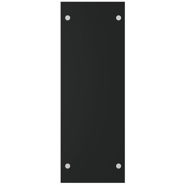 vidaXL Porta Legna Nero 40x35x100 cm in Vetro Temperato