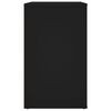 vidaXL Comodino Nero 50x36x60 cm in Legno Multistrato