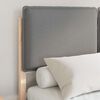 vidaXL Letto con Testiera Rivestita Grigio chiaro 120 x 190 cm