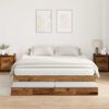 vidaXL Struttura letto con contenitore Legno vecchio 200 cm