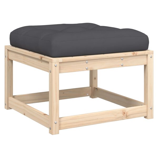 vidaXL Set Divani Giardino 5 pz con Cuscini in Legno Massello di Pino