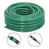 vidaXL Set Tubo da Giardino con Raccordi Verde 0,75" 10 m in PVC