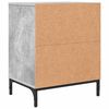 vidaXL Armadio da Notte con cassetto Grigio cemento 49 x 36 x 61 cm