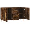vidaXL Credenza Rovere Fumo 100x36x60 cm in Legno Multistrato