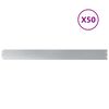 vidaXL Bordure per Prato 50 pz 10x103 cm Acciaio Zincato