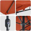 vidaXL Ombrello da giardino Terracotta 385 x 209 x 244 cm Poliestere