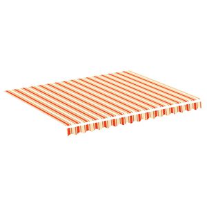 vidaXL Tessuto di Ricambio per Tenda da Sole Giallo e Arancione 300x250 cm Poliestere