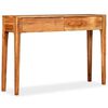 vidaXL Tavolo Consolle in Legno Massello 118x30x80 cm