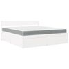 vidaXL Letto Cassetti e Materasso Bianco 180x200cm Legno Massello Pino