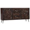 vidaXL Credenza in Legno Massello di Recupero 160x40x80 cm