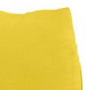 vidaXL Cuscino per Schiena Giallo Chiaro 45 x 20 x 35 cm Tessuto