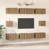 vidaXL Set mobile TV 8 pcs Rovere artigianale Legno multistrato