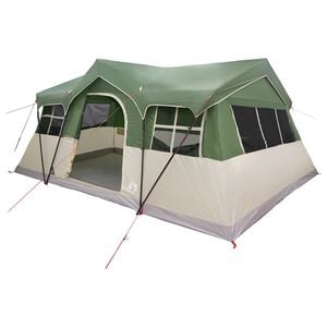 vidaXL Tenda Familiare 487 x 340 x 216 cm Verde Poliestere e Acciaio