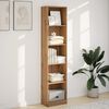 vidaXL Libreria Artigianale Rovere 40x24x176 cm Legno ingegnerizzato