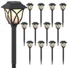 vidaXL Luci solari da esterno con picchetto 12 pz Bianco caldo 42 cm
