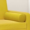 vidaXL Cuscini Decorativi 2 pz Giallo Ø15x50 cm in Velluto