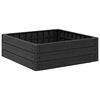 vidaXL Letto Rialzato Nero 75,5 x 75,5 x 25 cm PP