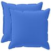vidaXL Federa 2 pz HOUTEN Blu Reale 60 x 60 cm Poliestere