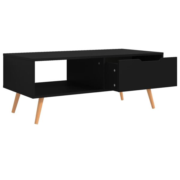 vidaXL Tavolino da Salotto Nero 100x49,5x43 cm in Legno Multistrato