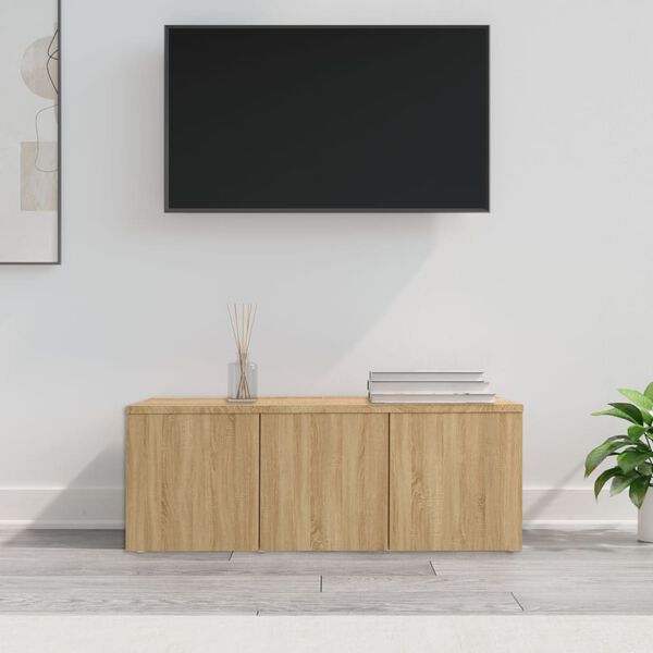 vidaXL Mobile Porta TV Rovere Sonoma 80x34x30 cm Legno Multistrato