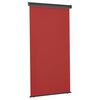 vidaXL Tendalino Laterale per Balcone 125x250 cm Rosso