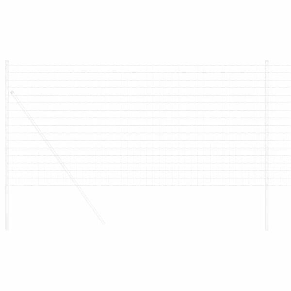 vidaXL Recinzione Euro Argento 1.2 x 25 m Acciaio zincato a caldo