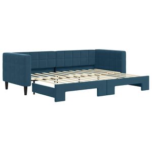 vidaXL Divano Letto con Letto Estraibile Blu 80x200 cm in Velluto