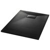 vidaXL Piatto Doccia in SMC Nero 100x70 cm