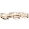 vidaXL Set Divani da Giardino 9 pz in Legno Massello di Pino