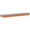 vidaXL Letto rialzato da giardino Marrone Chiaro 485 x 100 x 36 cm