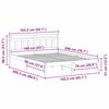 vidaXL Struttura del letto Marrone 160 x 200 cm Pino massello