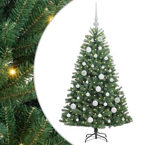 vidaXL Albero di Natale Artificiale con Rami Pieghevoli Verde 120 cm