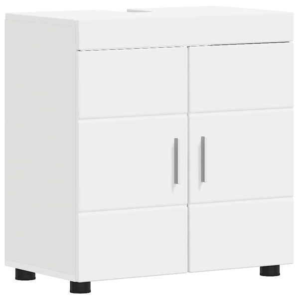 vidaXL Set di Armadi da Bagno TULUM Bianco 60 x 34 x 63 cm