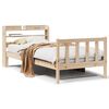vidaXL Letto senza Materasso 75x190 cm in Legno Massello Pino