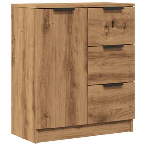 vidaXL Credenza Rovere Artigianale 60x30x70 cm in Legno Multistrato