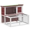 vidaXL Conigliera Moka 102x90x84,5 cm in Legno Massello di Pino