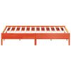 vidaXL Letto senza Materasso Marrone Cera 200x200 cm in Legno di Pino
