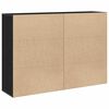 vidaXL Credenza 2 pcs Rovere Nero 60 x 31 x 84 cm Legno multistrato